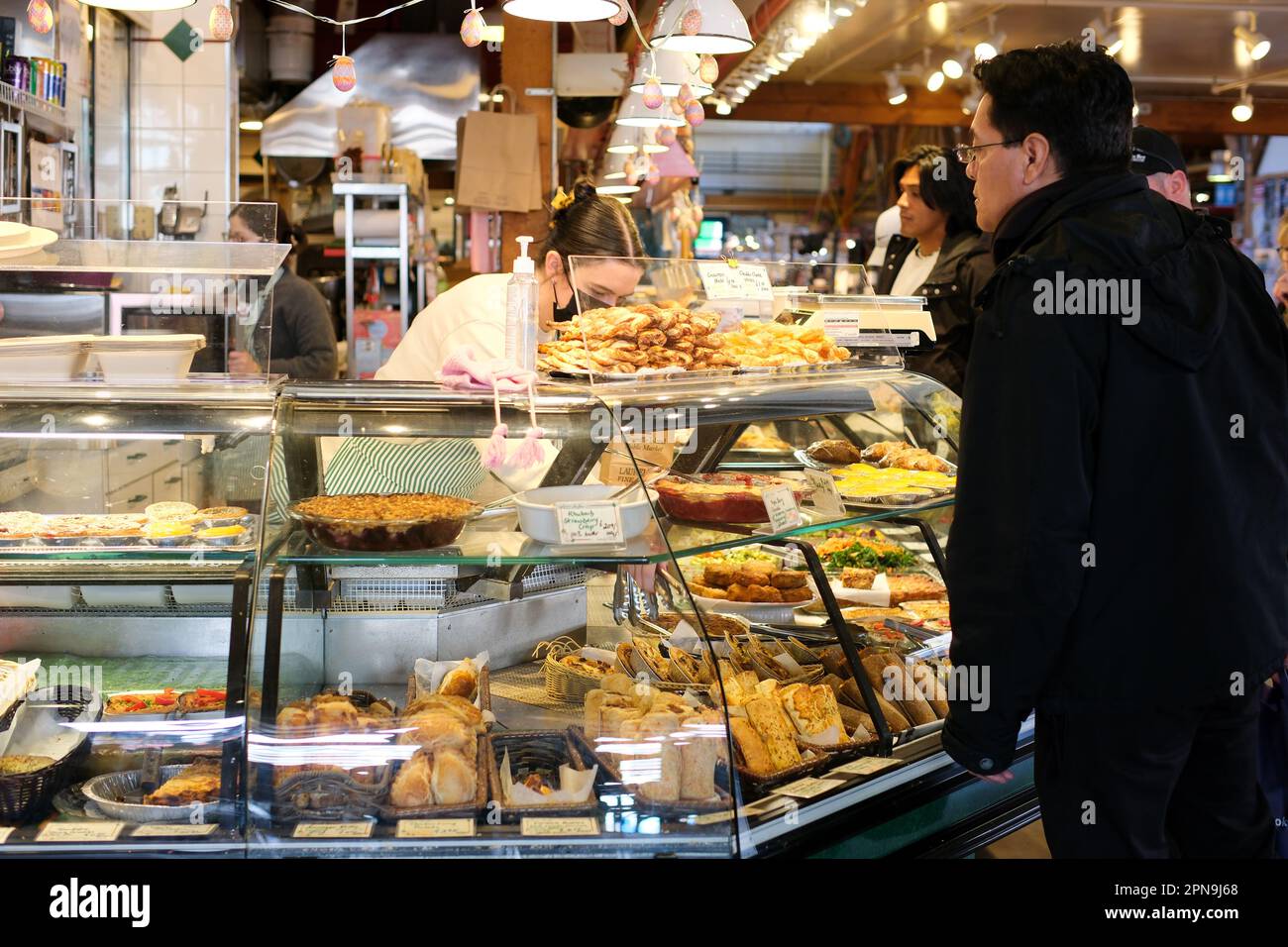 Life in the city of Vancouver is a big market where many people who want to buy sell in aprons