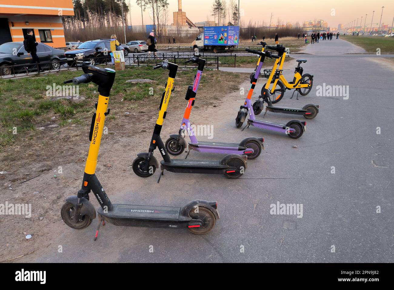Saint city scooters hires stock photography and images Alamy