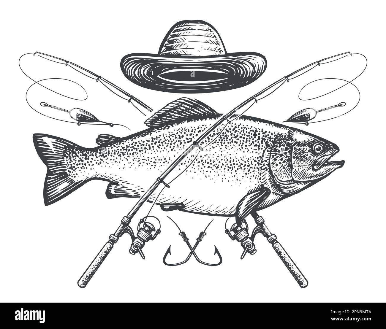 https://c8.alamy.com/comp/2PN9MTA/fishing-emblem-big-fish-and-crossed-fishing-rods-vintage-sketch-vector-illustration-2PN9MTA.jpg