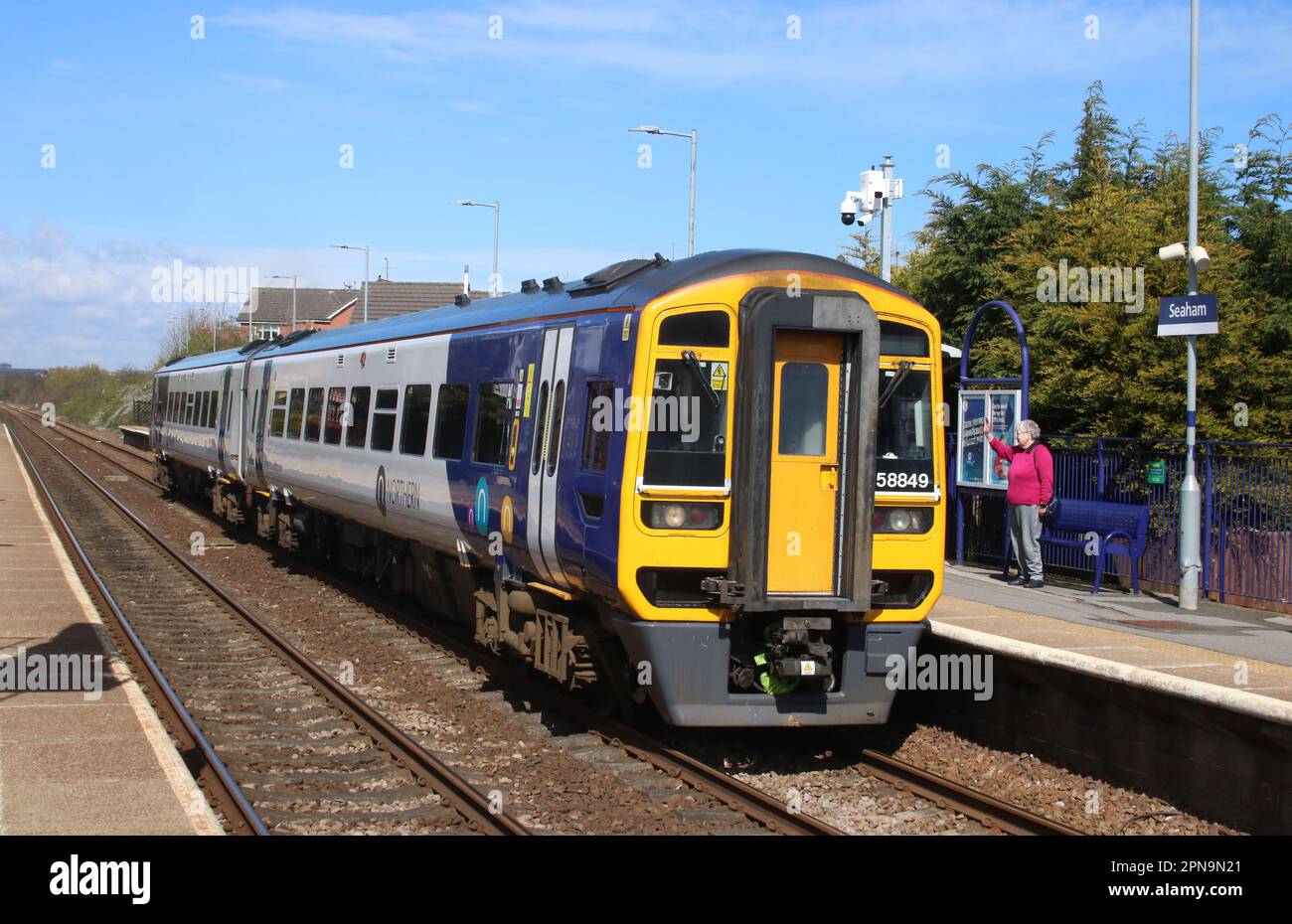 Northern trains class 158 super sprinter dmu, 158849, at platform 1, in ...