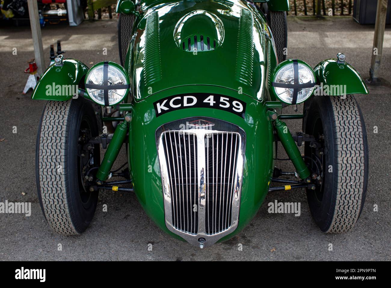 Frazer Nash Le Mans Replica at Members' Meeting at Goodwood Motor Circuit in West Sussex,United Kingdom. Stock Photo