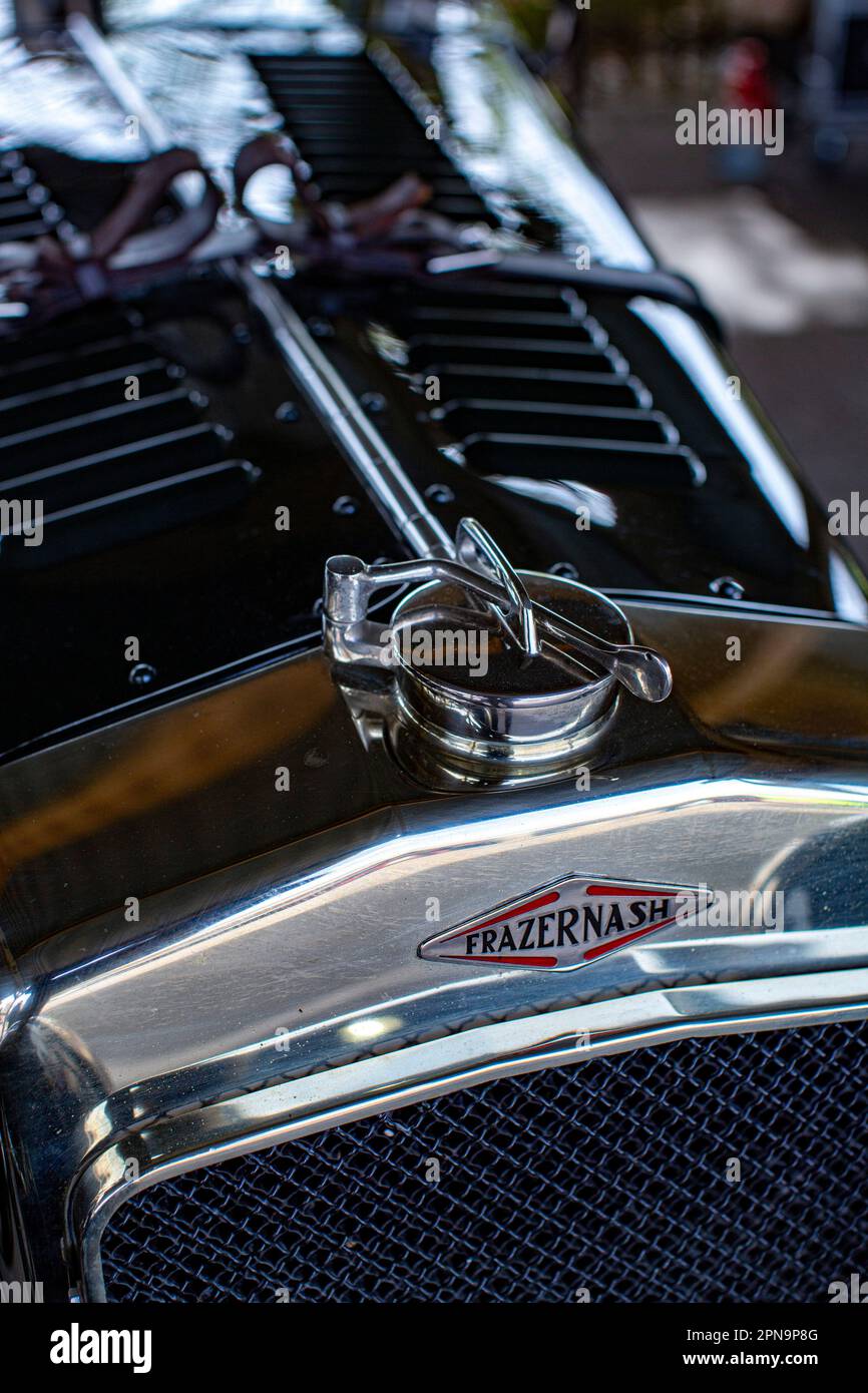 Frazer Nash Le Mans Replica at Members' Meeting at Goodwood Motor Circuit in West Sussex,United Kingdom. Stock Photo