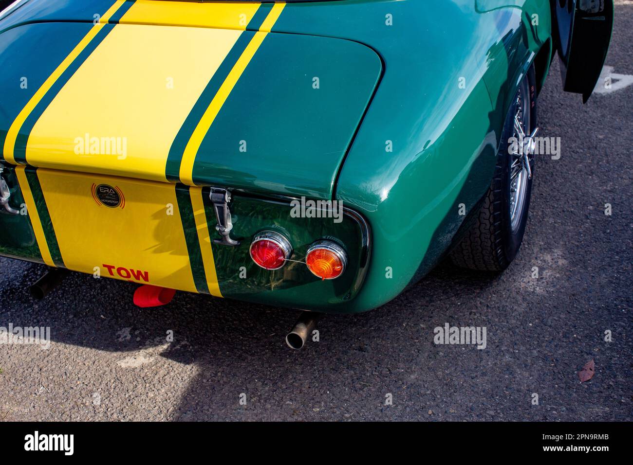 Classic Lotus at Members' Meeting at Goodwood Motor Circuit in West Sussex,United Kingdom. Stock Photo