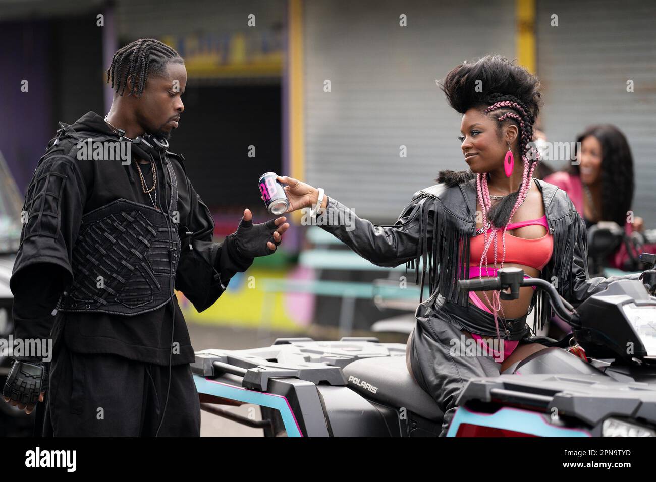 WUTANG AN AMERICAN SAGA, from left Johnell Young as GZA, Amber Reign