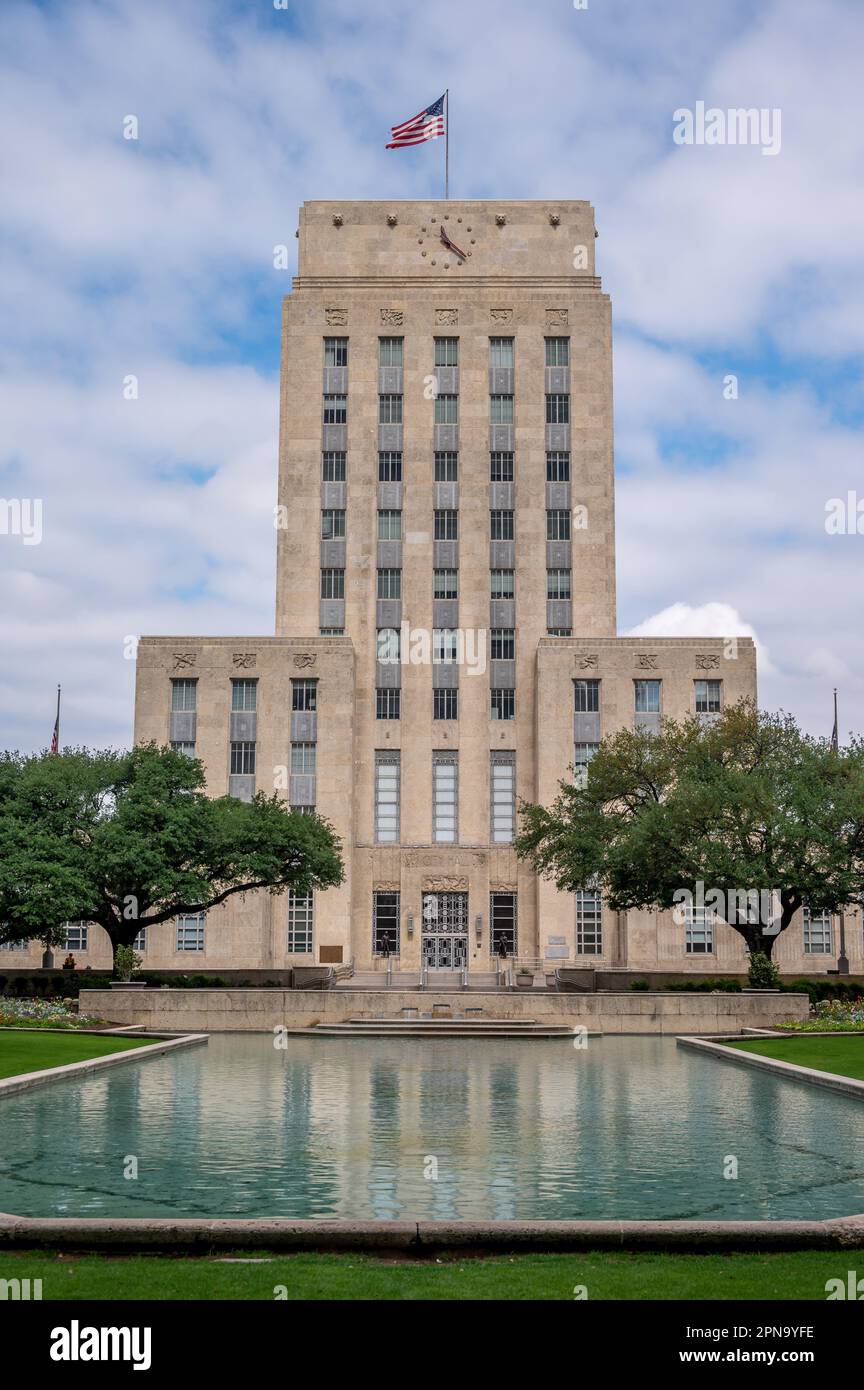 Houston skyline and city hall hires stock photography and images Alamy