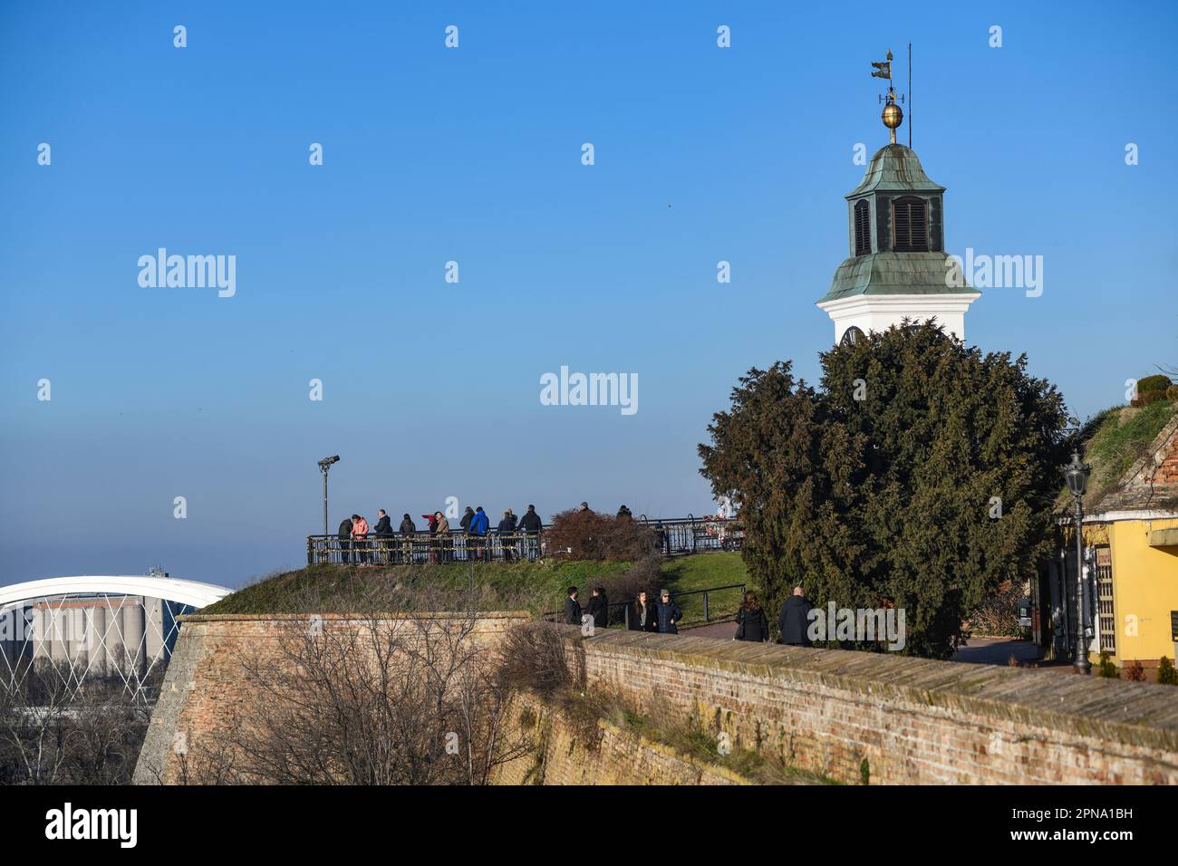 Novi Sad: Petrovaradin Fortress. Serbia Stock Photo