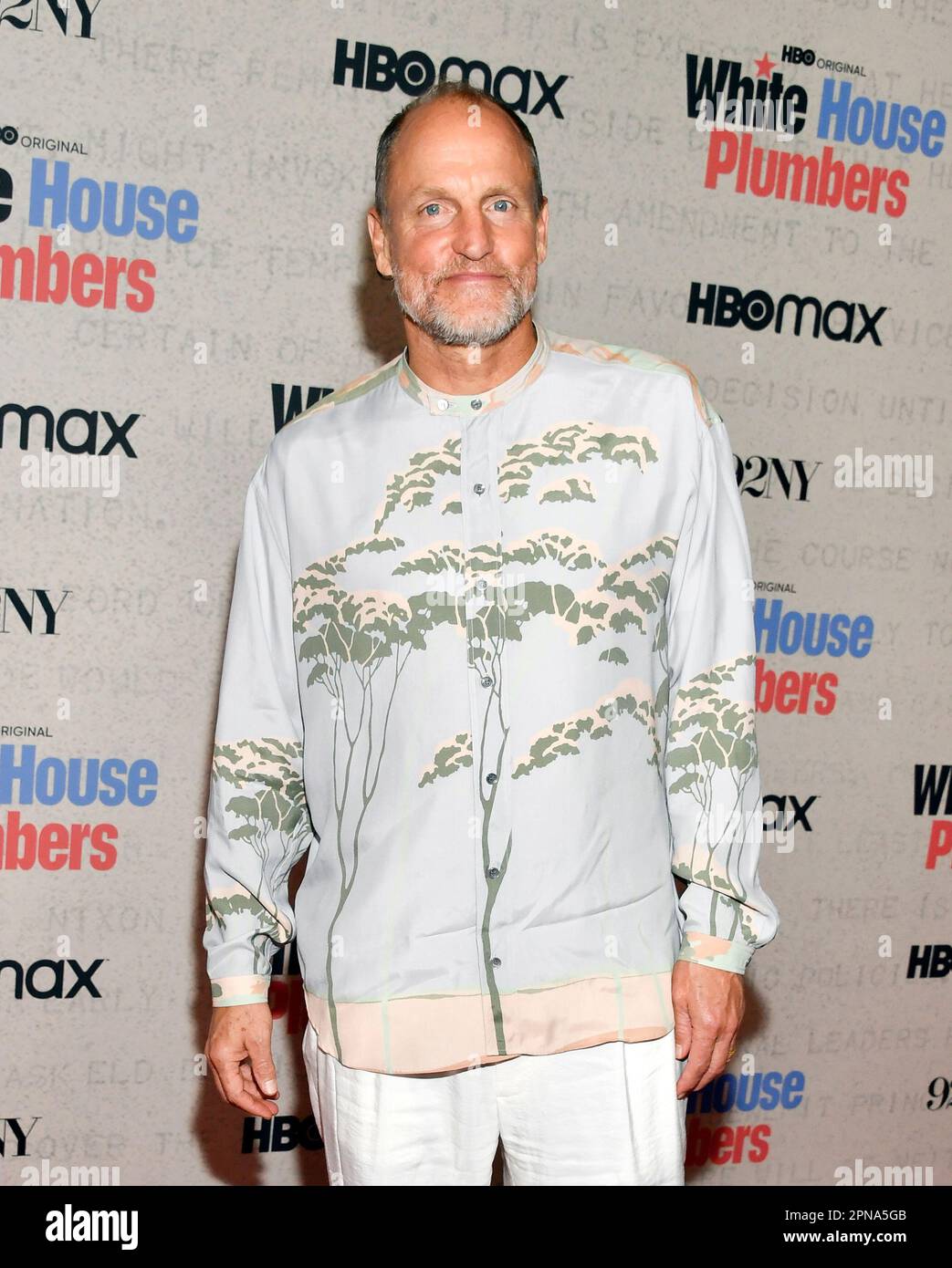 Woody Harrelson attends the premiere of HBO's "White House Plumbers" at the 92nd Street Y on