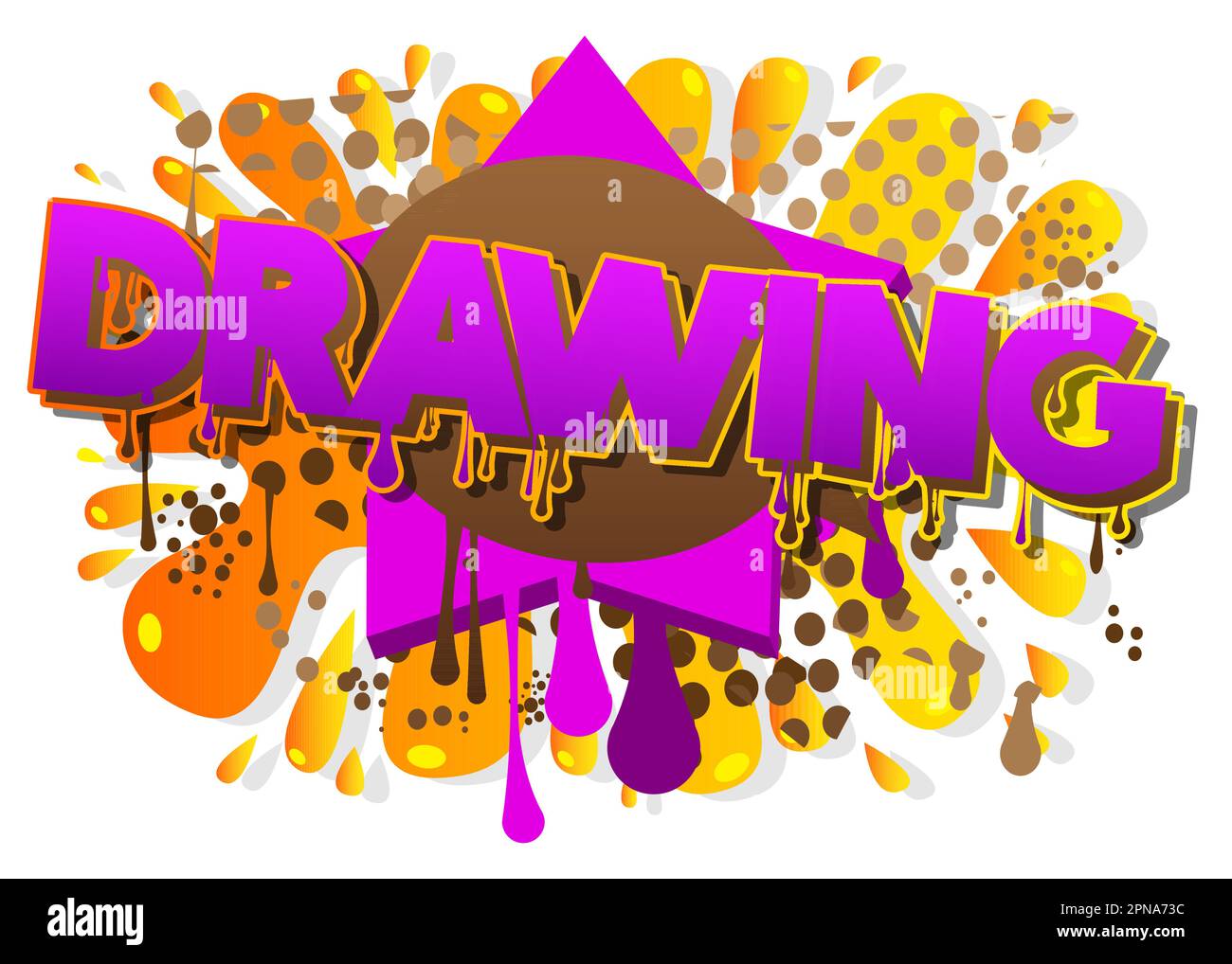Drawing. Graffiti tag. Abstract modern street art decoration performed in urban painting style. Stock Vector