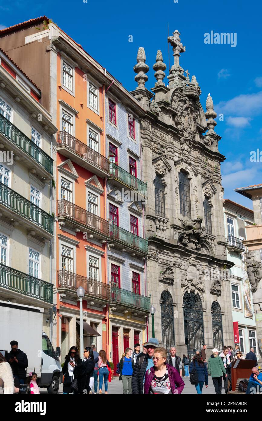 Oporto, Portugal. February 13, 2023. Igreja da Misericordia Church, Rua