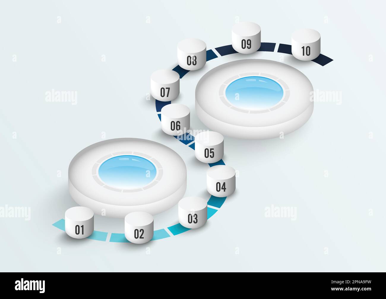 Isometric infographics design vector and marketing icons can be used ...