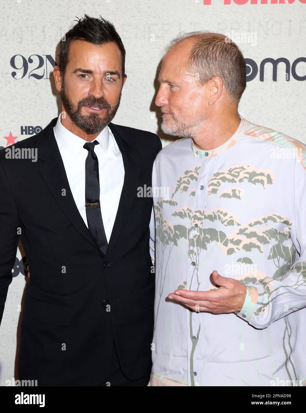 New York City, USA. 17th Apr, 2023. Justin Theroux and Woody Harrelson