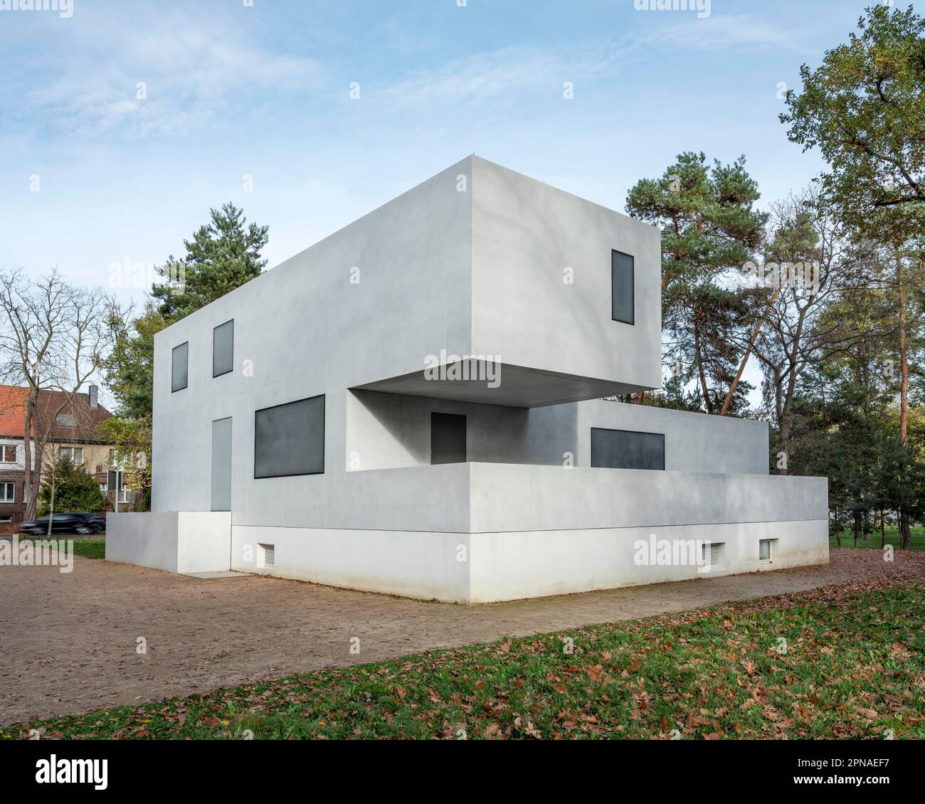 Bauhaus Masters' Houses, Gropius House, Bauhaus Dessau, Dessau-Rosslau, Saxony-Anhalt, Germany Stock Photo