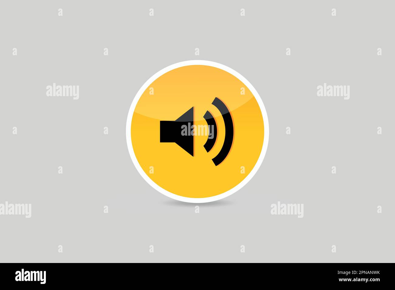 Glossy Microphone sound on icon button premium vector Stock Vector