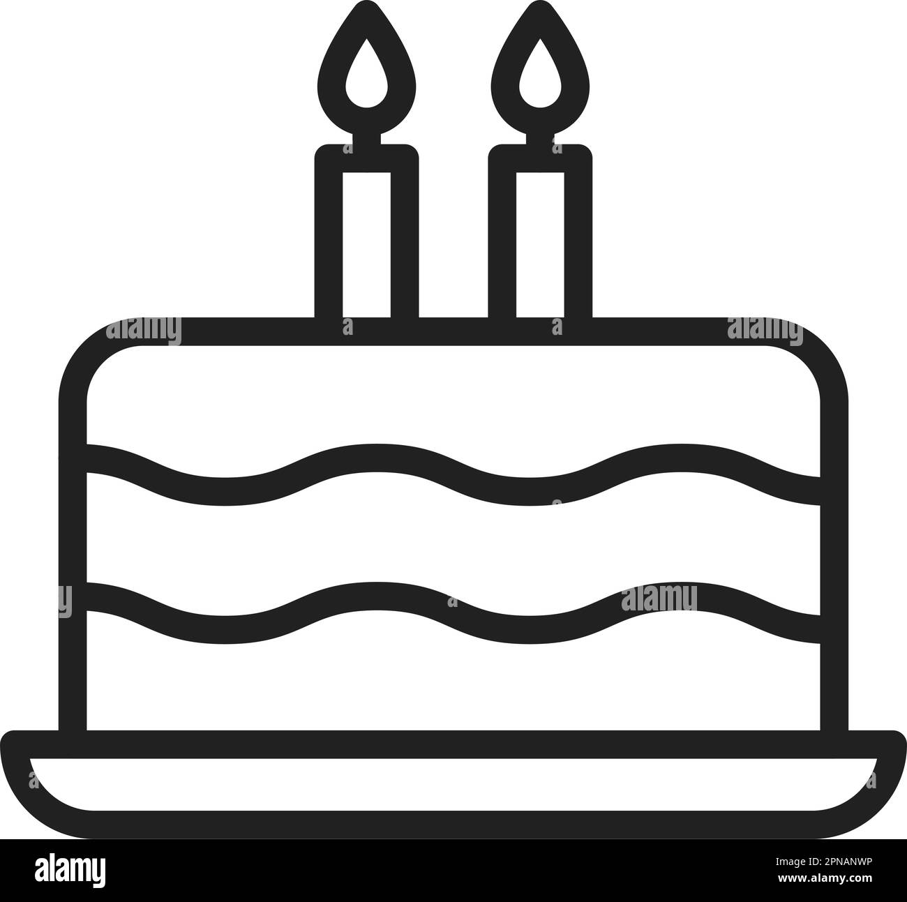 Cake small icon vector image. Suitable for mobile apps, web apps and print media. Stock Vector