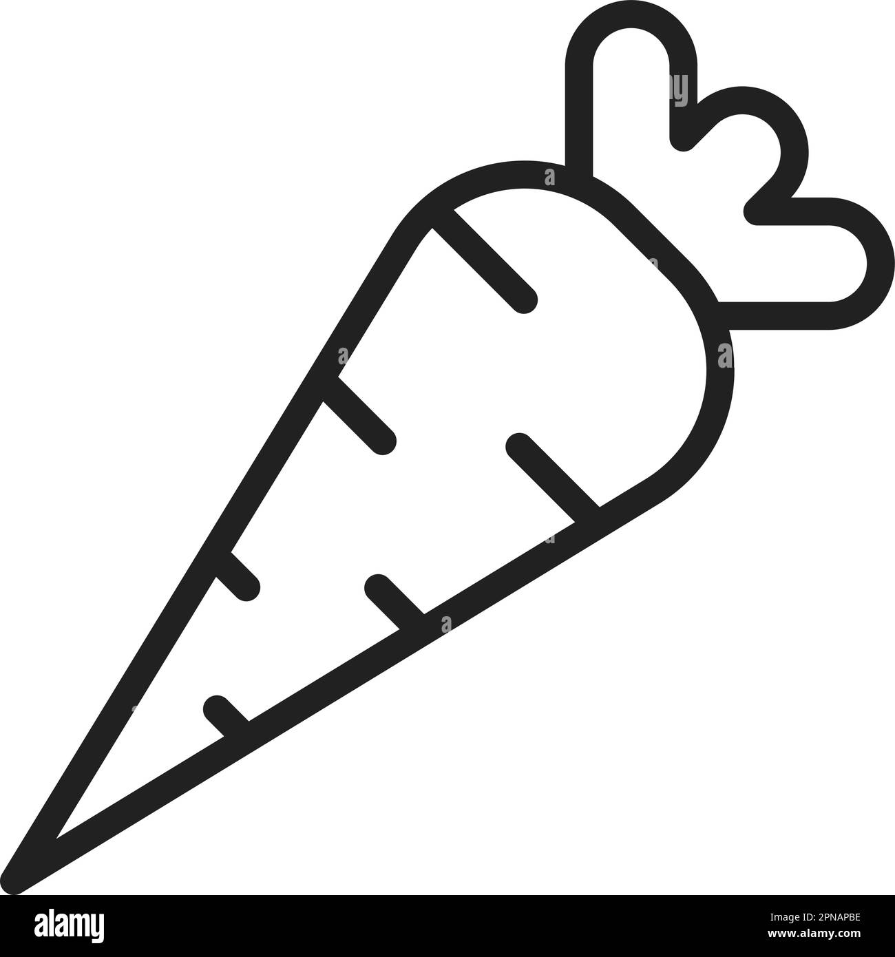 Carrot icon vector image. Suitable for mobile apps, web apps and print media. Stock Vector