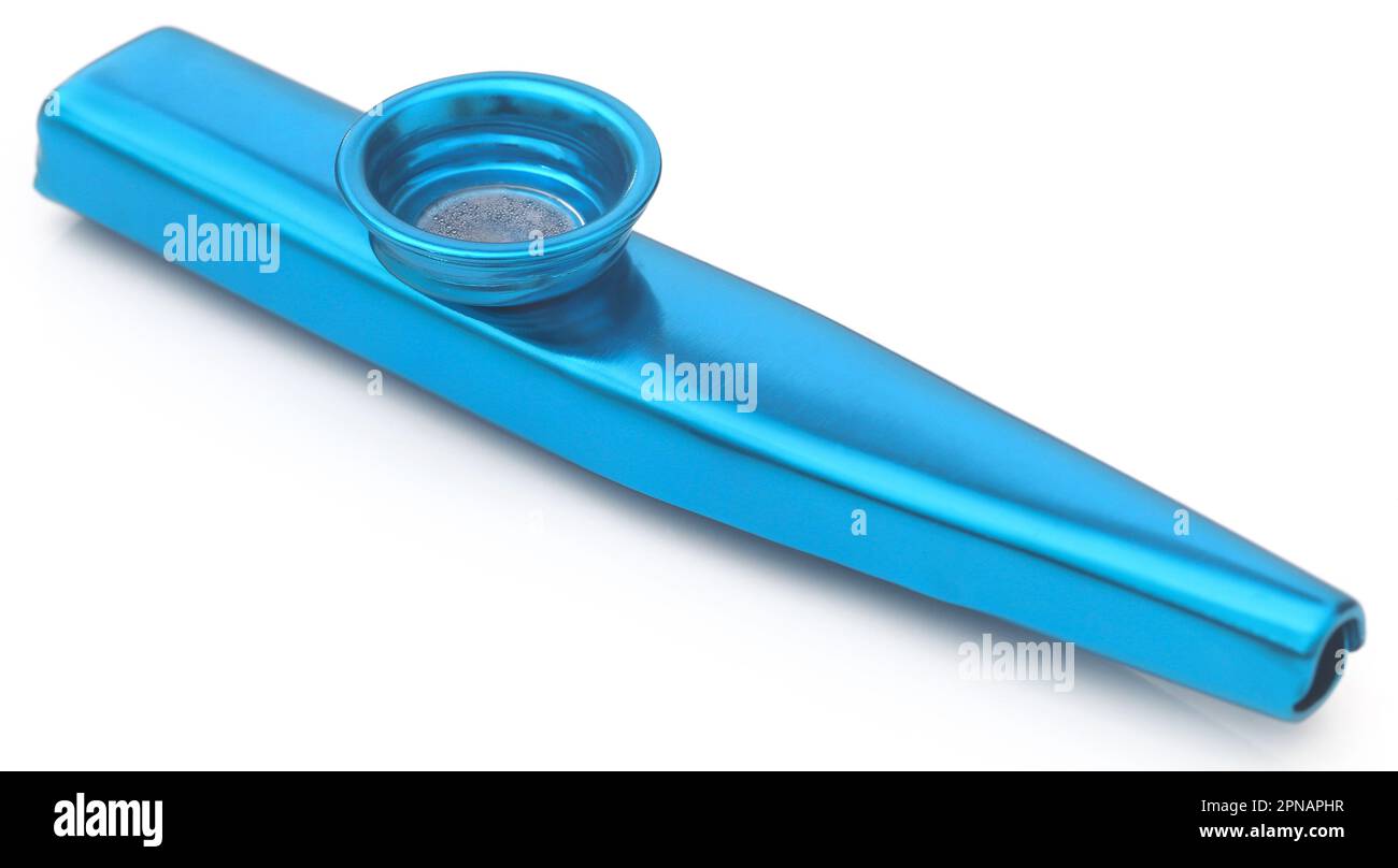 American Kazoo musical instrument isolated over white background Stock