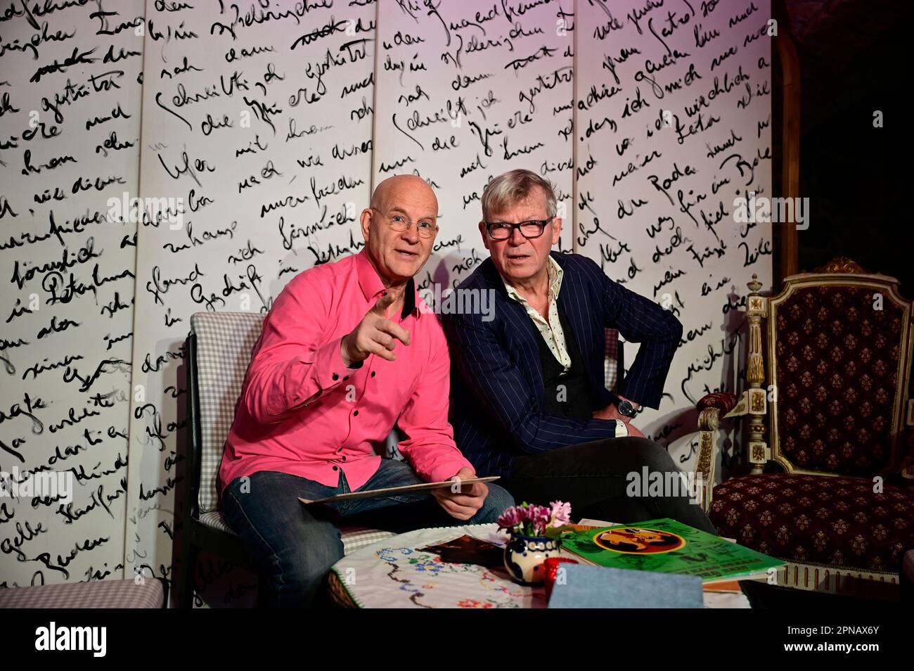 Dirk Neumann und Carsten Linke in dem Bühnenstück HERRICHT & PREIL IM