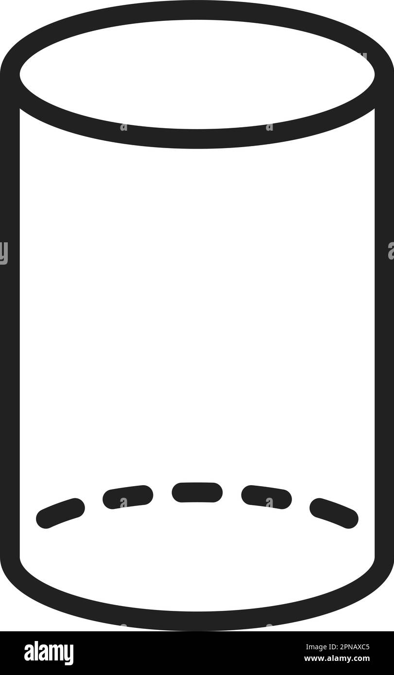 Cylinder icon vector image. Suitable for mobile apps, web apps and print media. Stock Vector