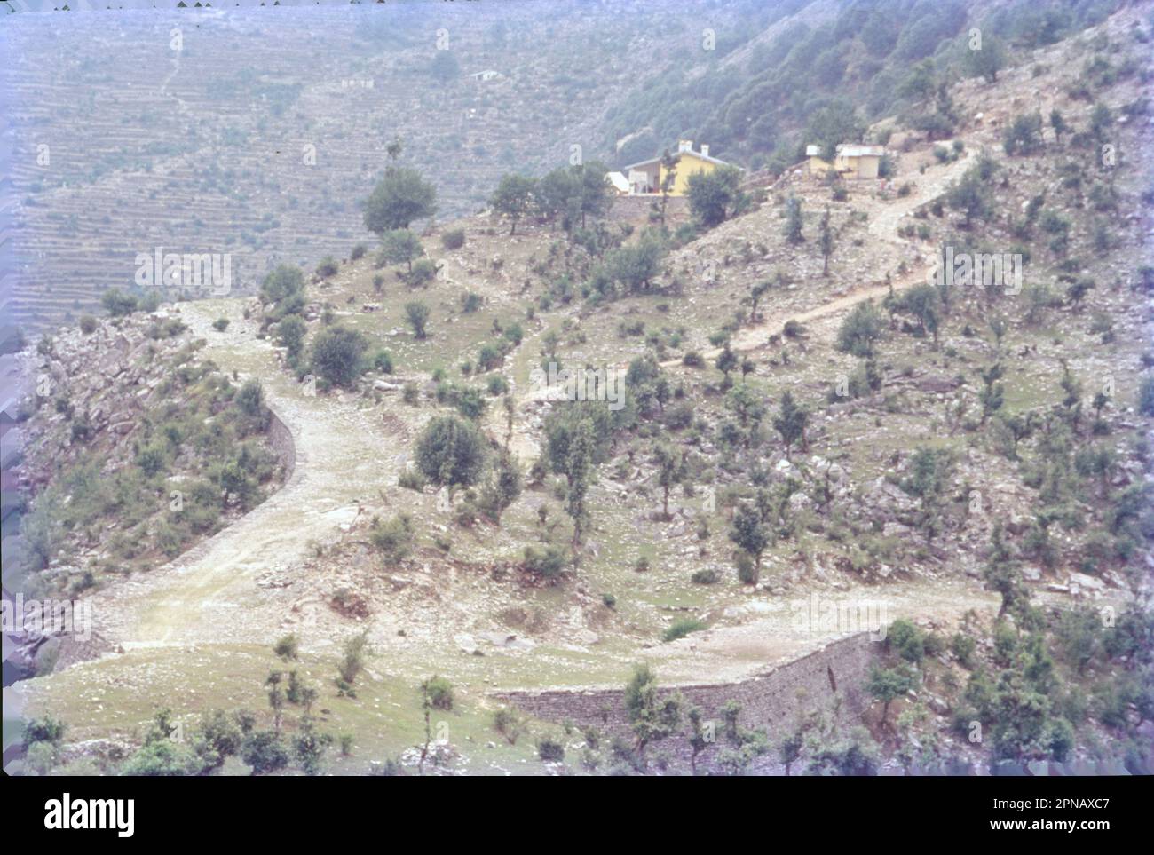 Loharkhet village is located in Kapkot tehsil of Bageshwar district in Uttarakhand, India. Stock Photo