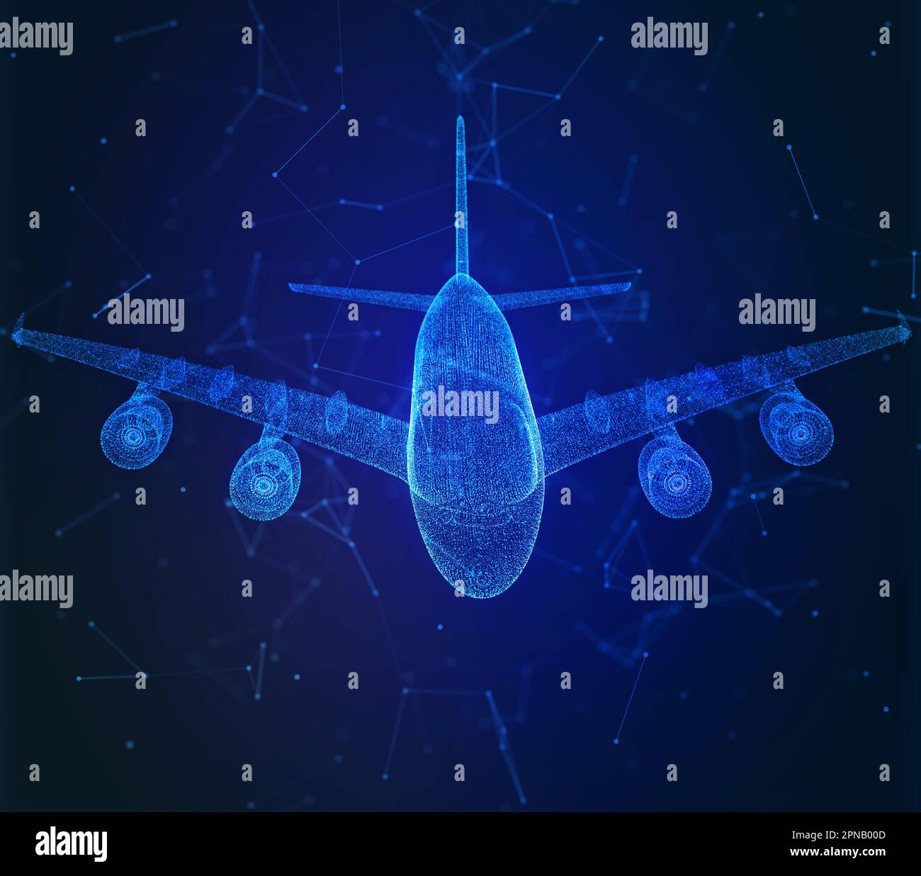 Airplane. Abstract airliner in the sky. Travel, tourism, business ...