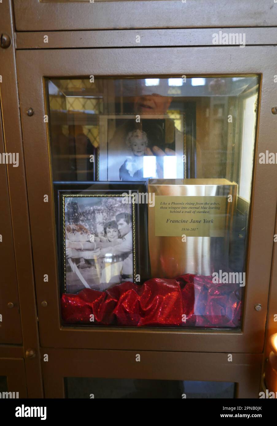 Los Angeles, California, USA 16th April 2023 Actress Francine York Grave in Chapel Columbarium at Hollywood Forever Cemetery on April 16, 2023 in Los Angeles, California, USA. Photo by Barry King/Alamy Stock Photo Stock Photo