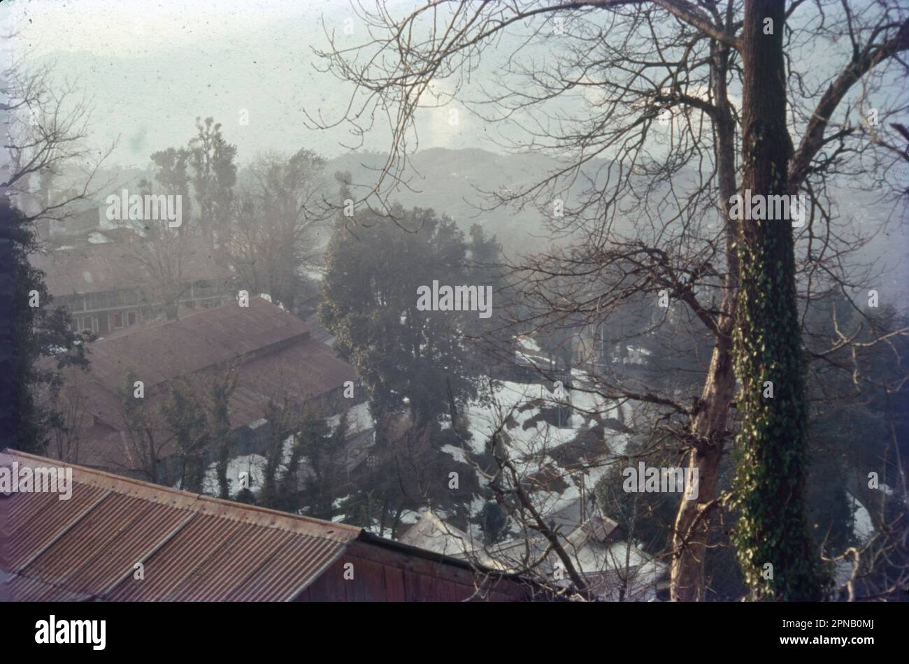 Dalhousie is a high-altitude town spread across 5 hills near the Dhauladhar mountain range in the north Indian state of Himachal Pradesh. Named after Lord Dalhousie, the hill station of Dalhousie is famous for being home to the pristine and serene Dhauladhar Mountain Range. It is also famous for its Victorian architecture, colonial charm, picturesque landscapes, and adventurous activities. Stock Photo