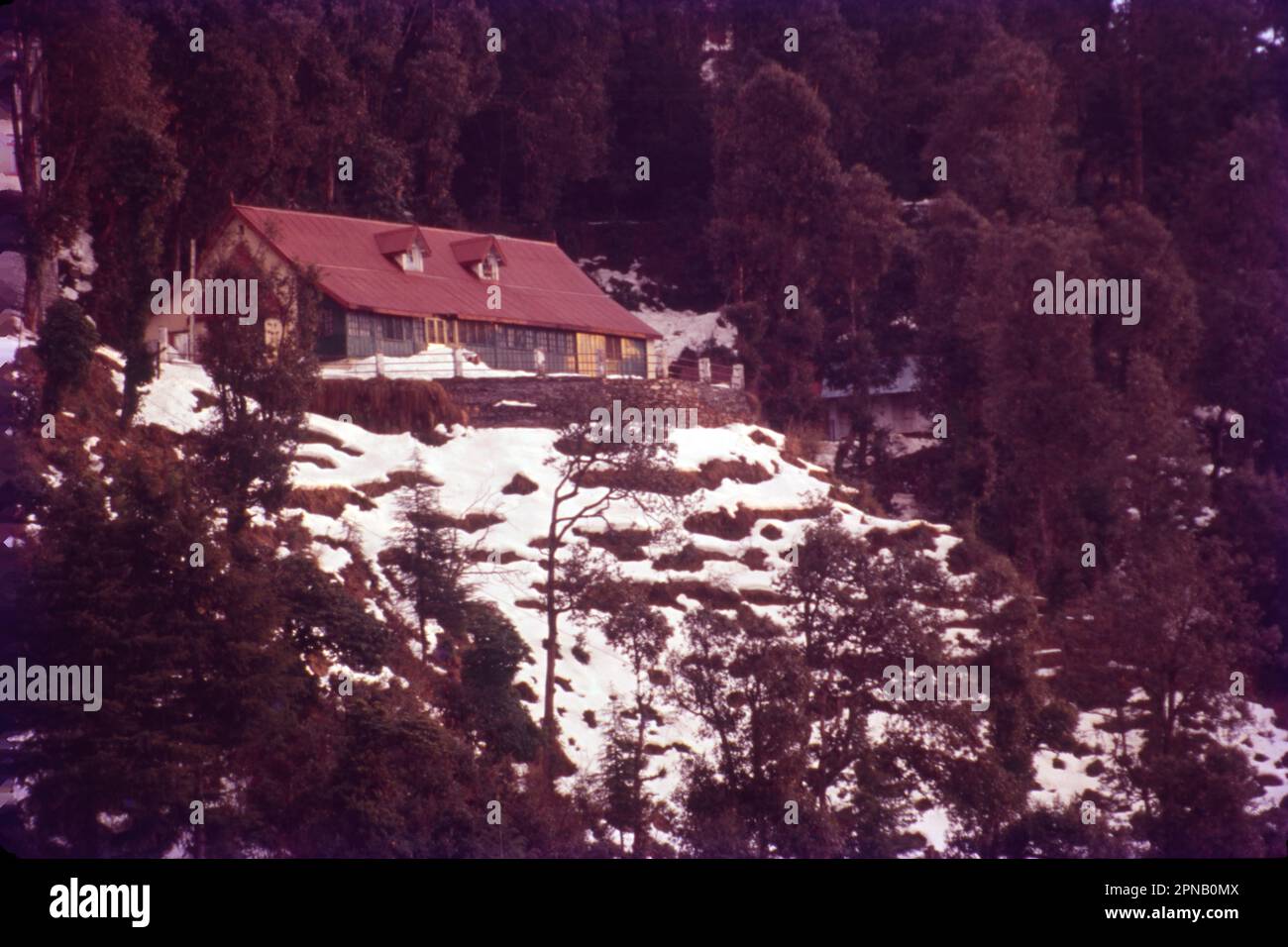 Dalhousie is a high-altitude town spread across 5 hills near the Dhauladhar mountain range in the north Indian state of Himachal Pradesh. Named after Lord Dalhousie, the hill station of Dalhousie is famous for being home to the pristine and serene Dhauladhar Mountain Range. It is also famous for its Victorian architecture, colonial charm, picturesque landscapes, and adventurous activities. Stock Photo