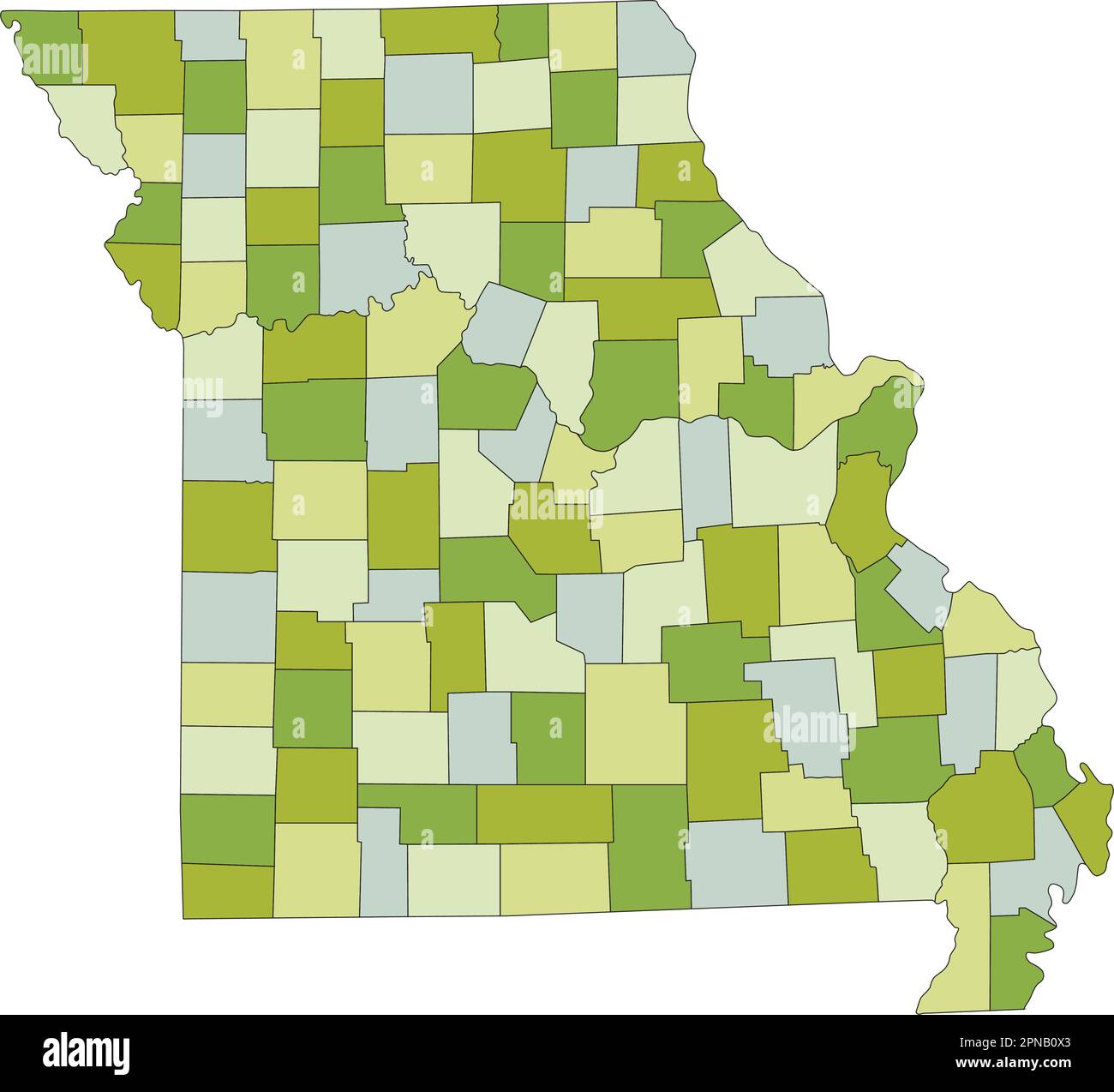 Detailed Political Map Of Missouri Ezilon Maps Images