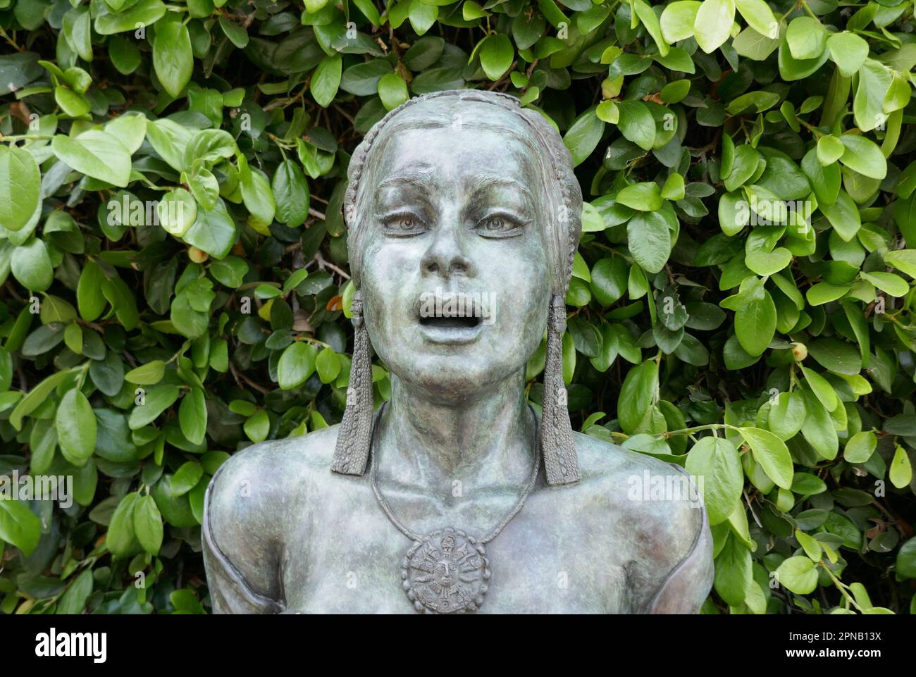 Los Angeles, California, USA 16th April 2023 Singer Yma Sumac Statue at