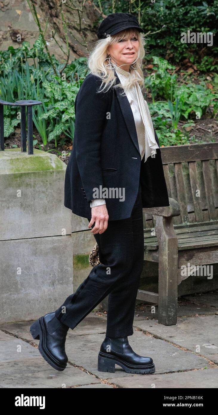 Jo Wood, at the Vivienne Westwood Memorial Service, London, UK Stock Photo