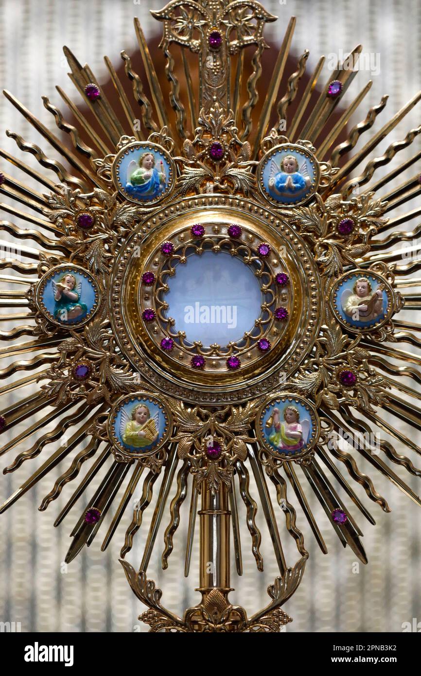 Thi Nghe Church. The Holy Sacrament. Eucharistic adoration. Ho Chi Minh