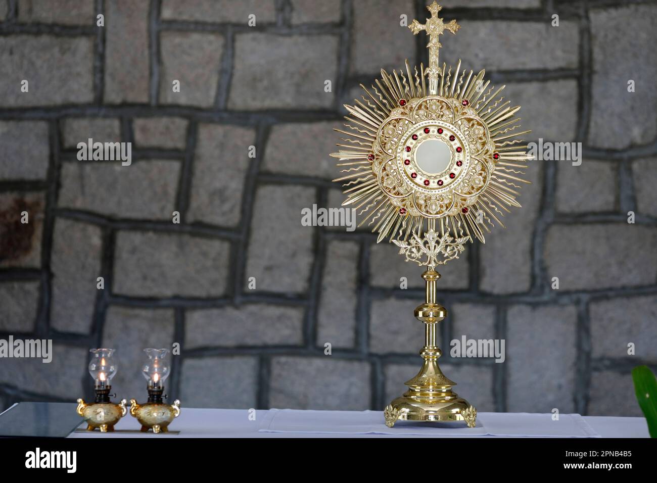 Bai Dau church. The Holy Sacrament. Eucharistic adoration. Vung Tau