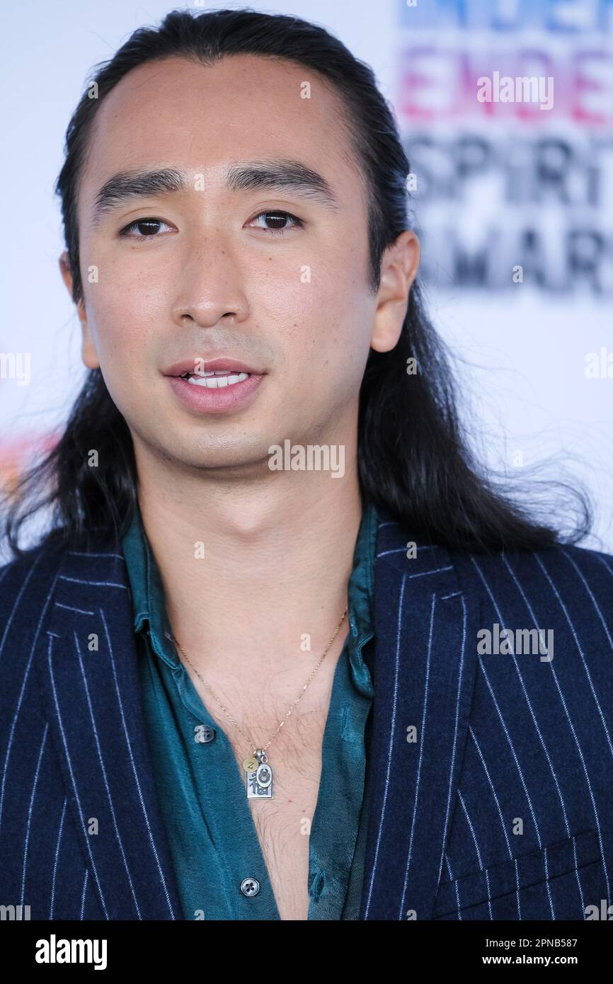 Roman Zaragoza photographed attending the Film Independant Sprit Awards