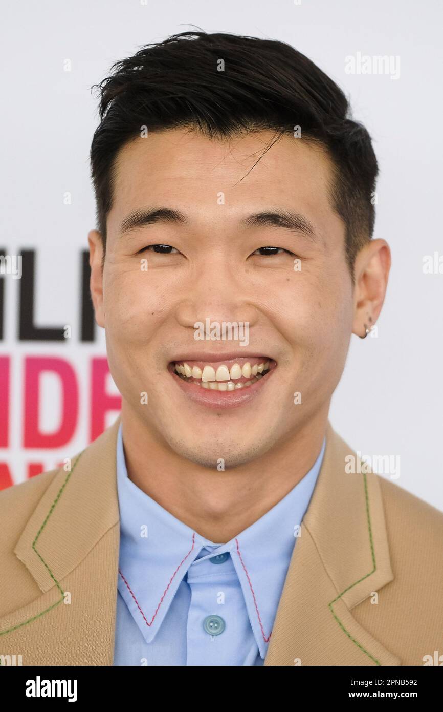 Joel Kim Booster photographed attending the Film Independant Sprit ...