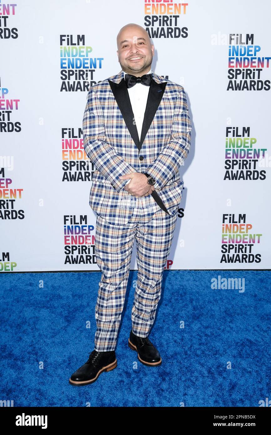 Frankie Quinones photographed attending the Film Independant Sprit