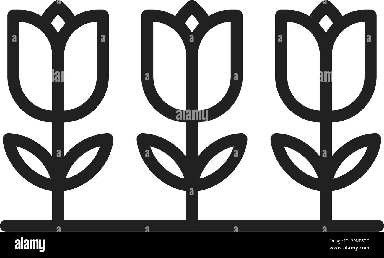 Flowers icon vector image. Suitable for mobile apps, web apps and print media Stock Vector Image
