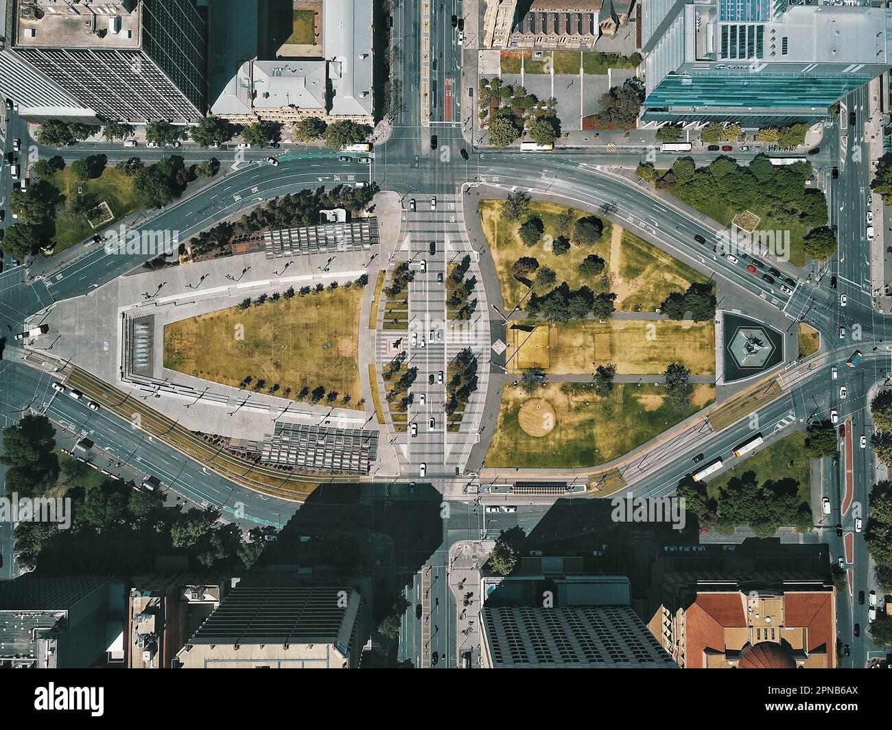 Victoria Square in Adelaide City, South Australia Stock Photo Alamy