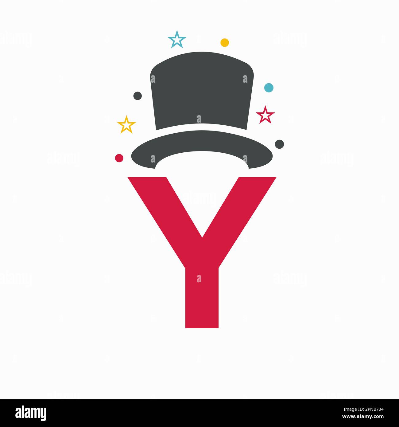 Letter Y Magic Hat Logo Design. Magician Symbol Vector Template Stock ...