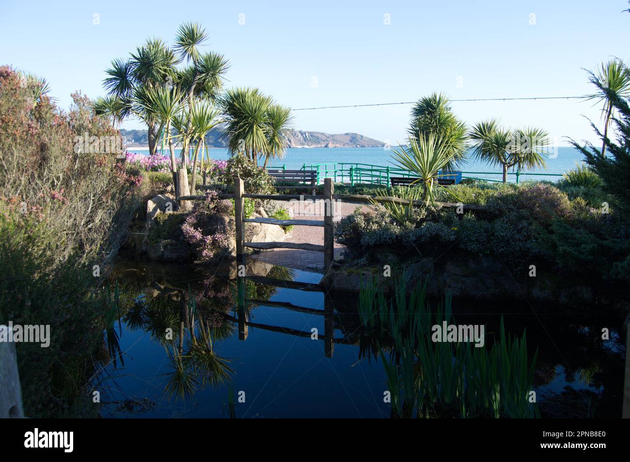 Churchill Memorial Park, St Brelade's, Jersey, Channel Islands Stock