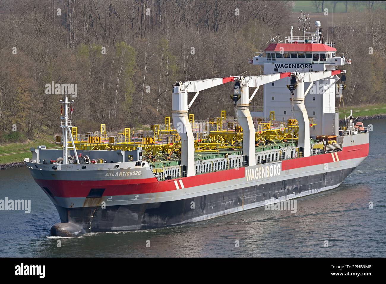 General Cargo Ship ATLANTICBORG shipping Offshore-Wind-Turbine-Parts ...