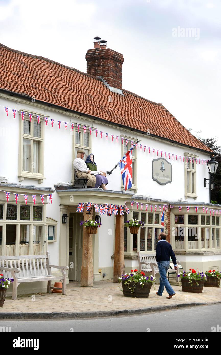 The Bell in Ramsbury, Wiltshire UK Stock Photo