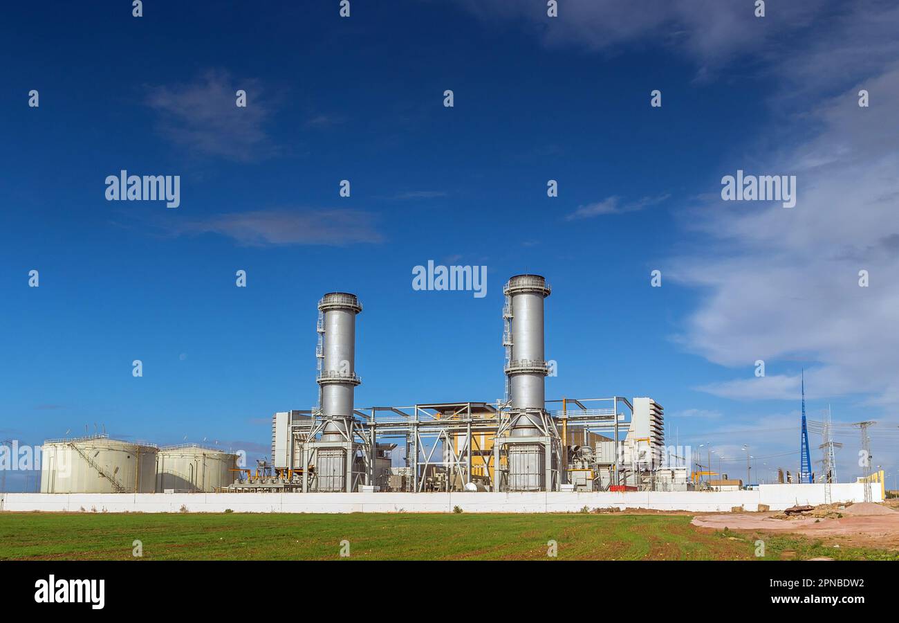 STEG Zaghouan - Tunisia's Electricity and Gas Company Stock Photo - Alamy