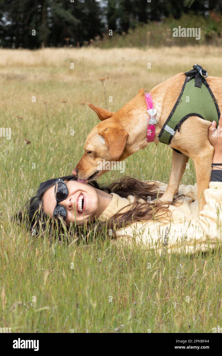 Licking ear hi-res stock photography and images - Alamy