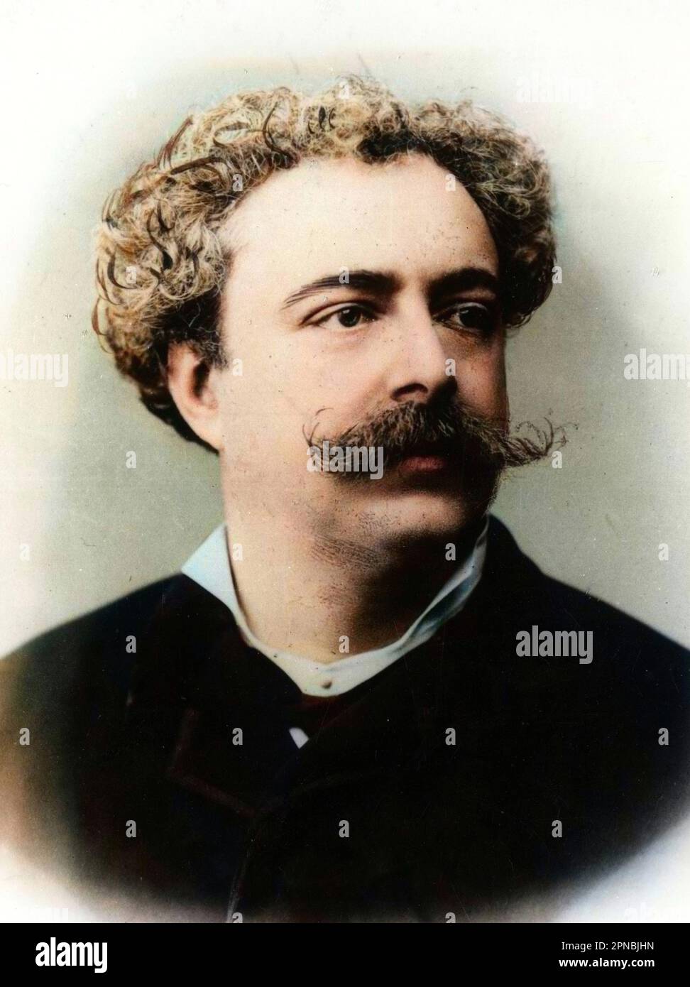 Portrait of  Edmondo De Amicis. vers 1885 Stock Photo