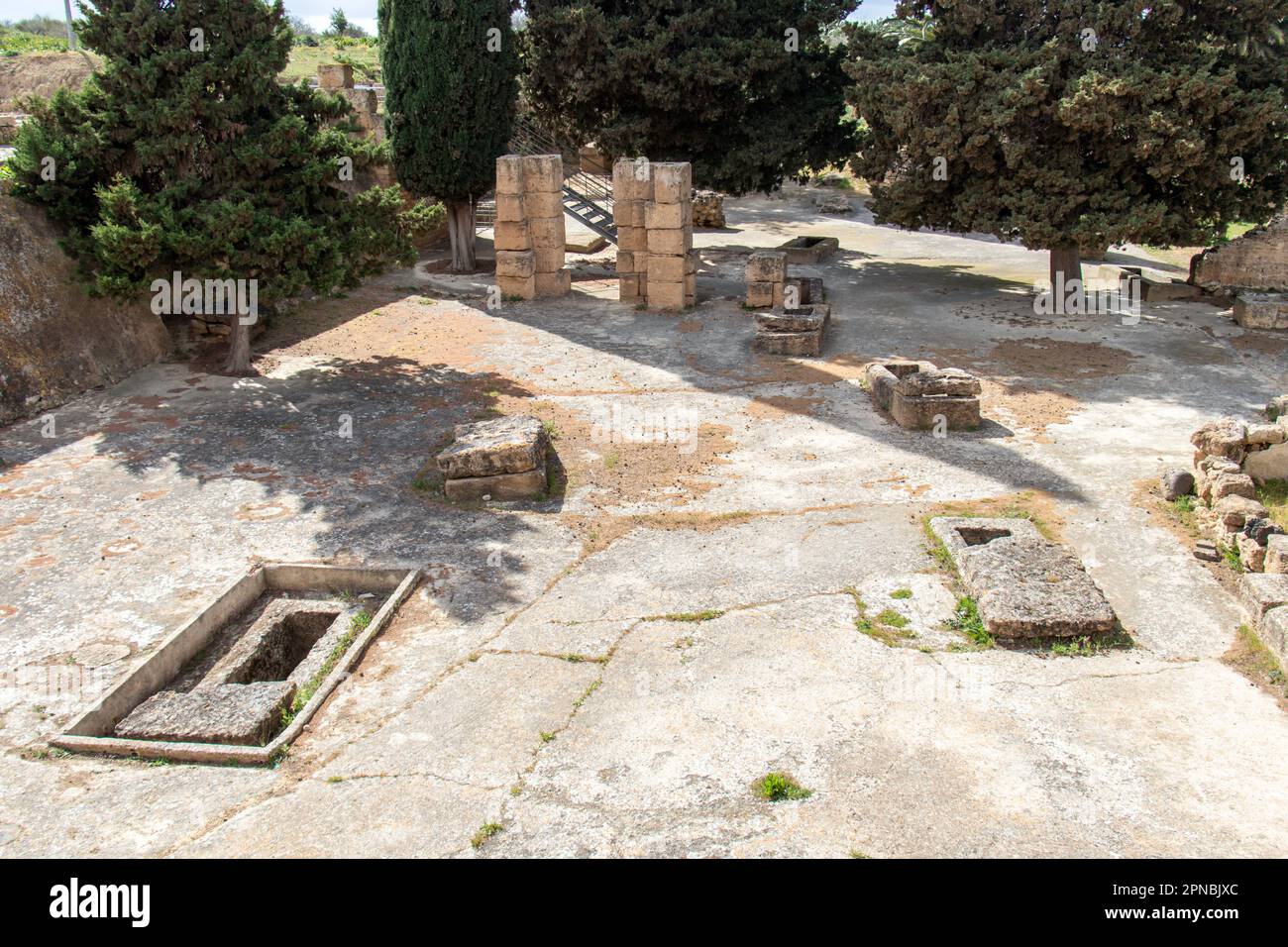 Utica, an Ancient Phoenician and Carthaginian City in Tunisia Stock Photo