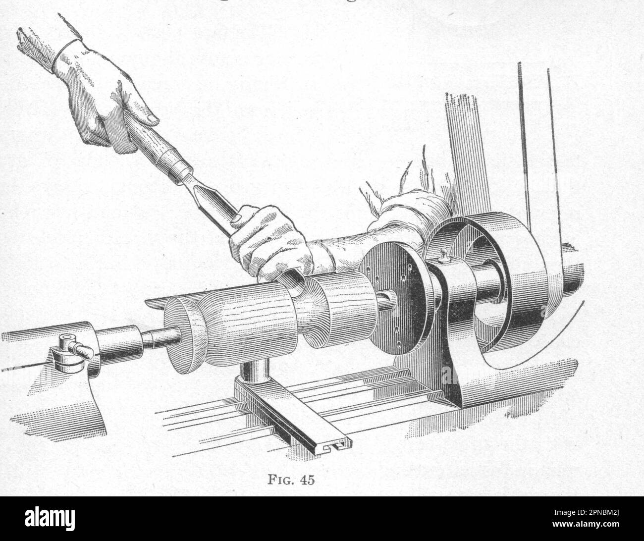Old lathe Black and White Stock Photos & Images Alamy