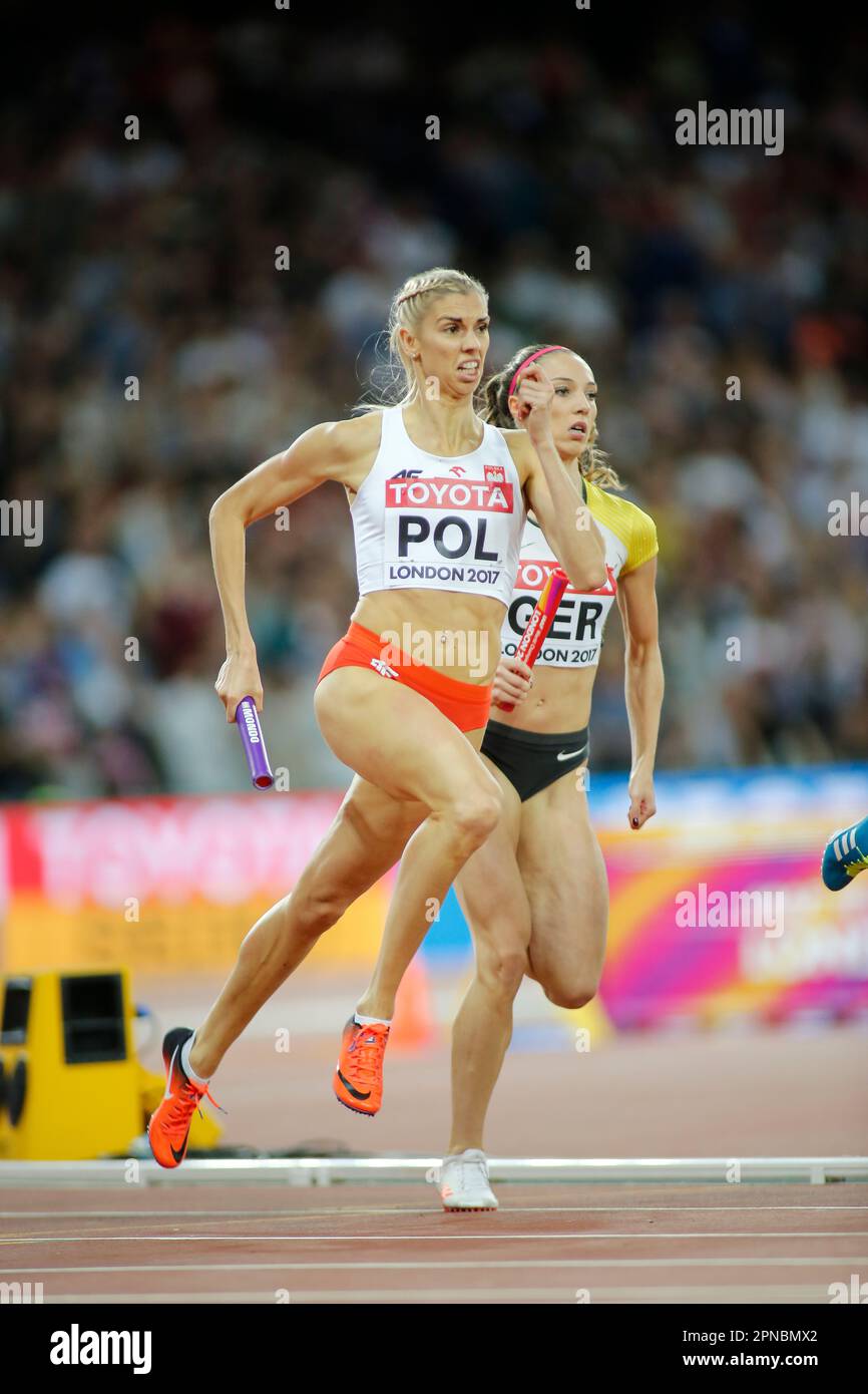 Iga Baumgart-Witan participating in the London 2017 World Athletics