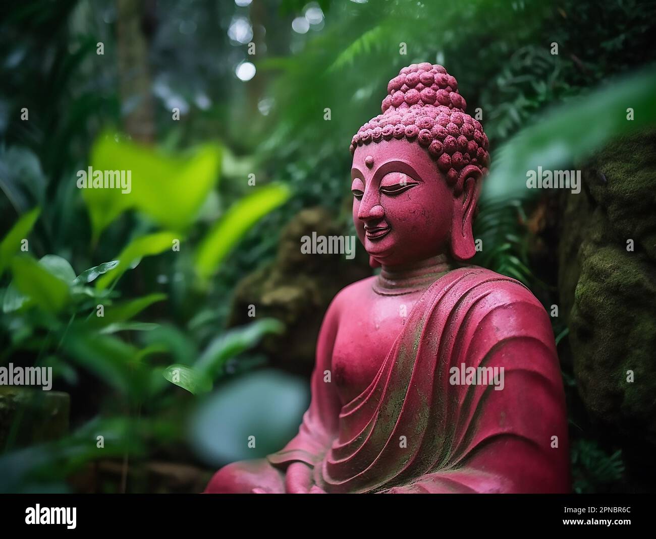 Wesak Day, a photography of Buddha statue outdoor Stock Photo