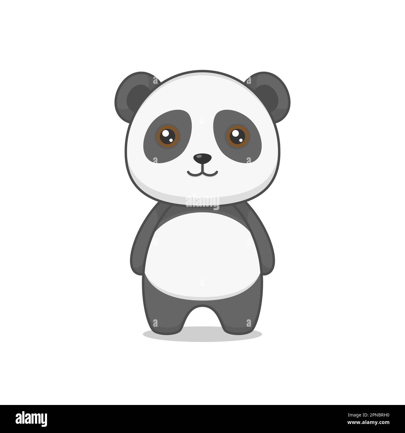 Cute Fat Panda Cartoon Character Stock Vector Image & Art - Alamy