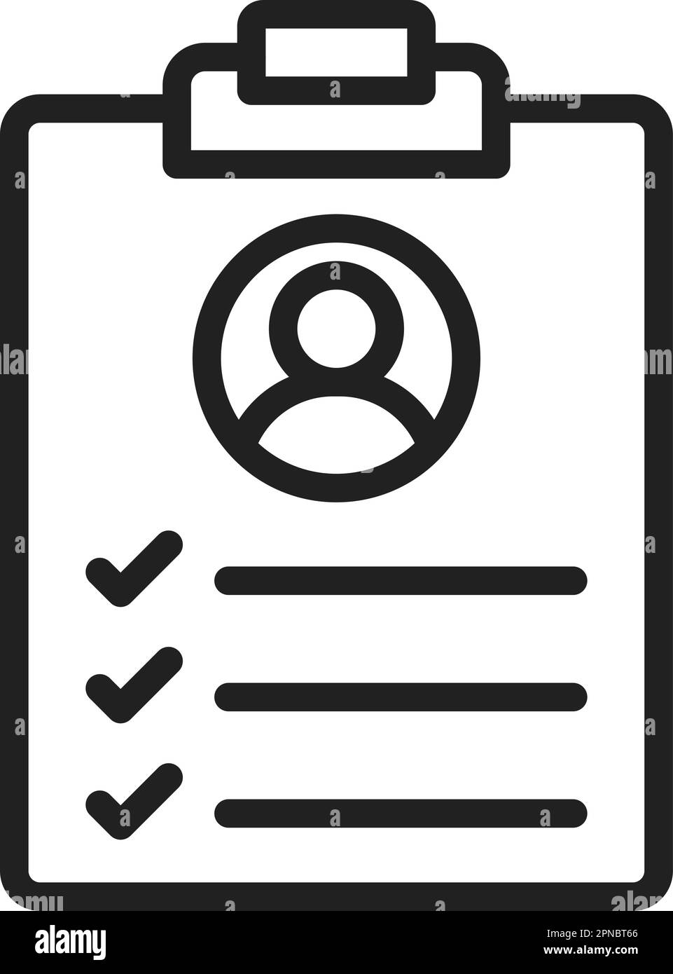 Job Description icon vector image. Suitable for mobile apps, web apps and print media. Stock Vector